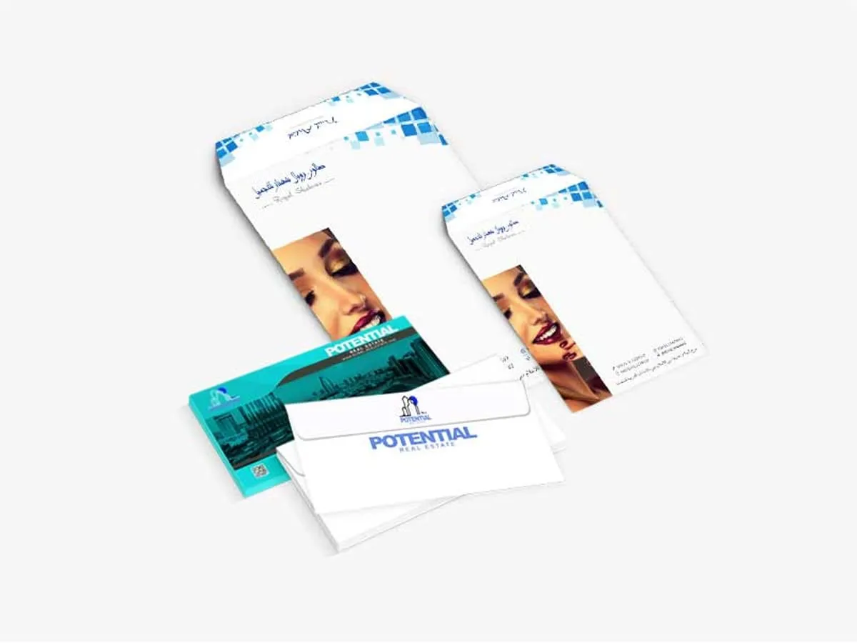 Printed business envelopes in DL, A5 and A4