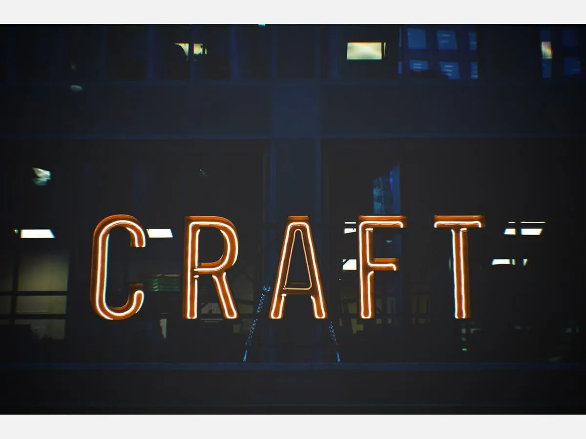 Illuminated dimensional letters mounted across a shopfront