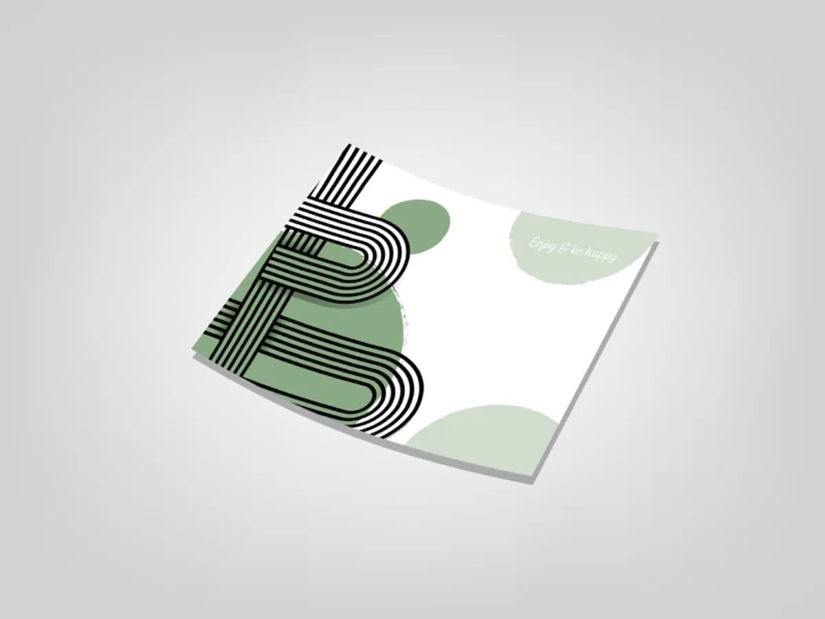 A wood-free paper table mat